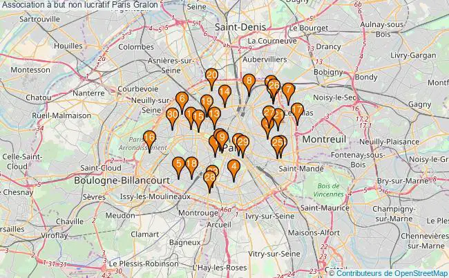 plan Association à but non lucratif Paris Associations association à but non lucratif Paris : 97 associations