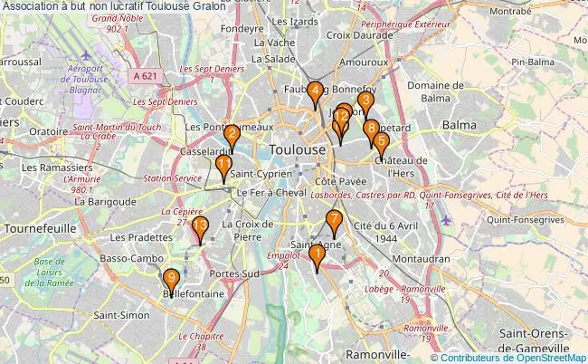 plan Association à but non lucratif Toulouse Associations association à but non lucratif Toulouse : 16 associations