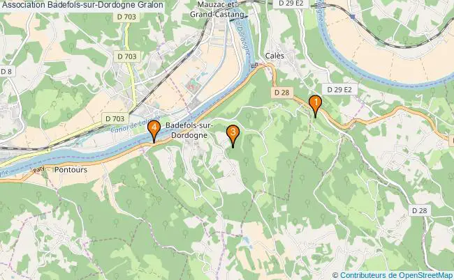 plan Association Badefols-sur-Dordogne Associations association Badefols-sur-Dordogne : 3 associations