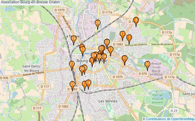 plan Association Bourg-en-Bresse Associations association Bourg-en-Bresse : 149 associations