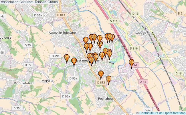 plan Association Castanet-Tolosan Associations association Castanet-Tolosan : 43 associations