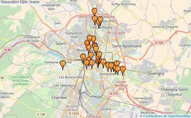 plan Association Dijon Associations association Dijon : 438 associations