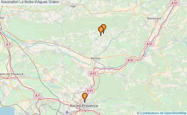 plan Association La Motte-d'Aigues Associations association La Motte-d'Aigues : 2 associations