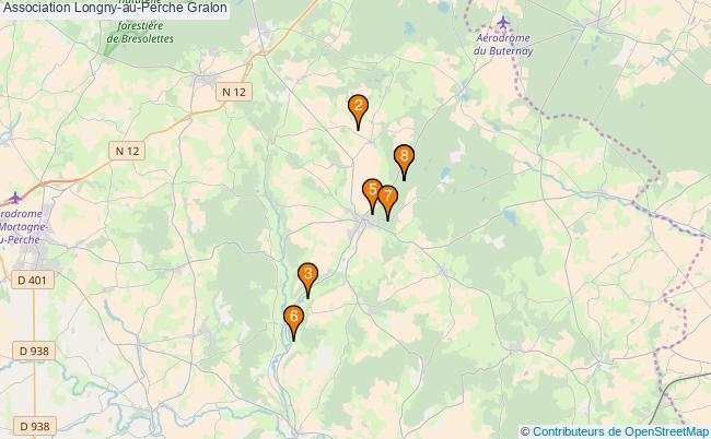plan Association Longny-au-Perche Associations association Longny-au-Perche : 11 associations