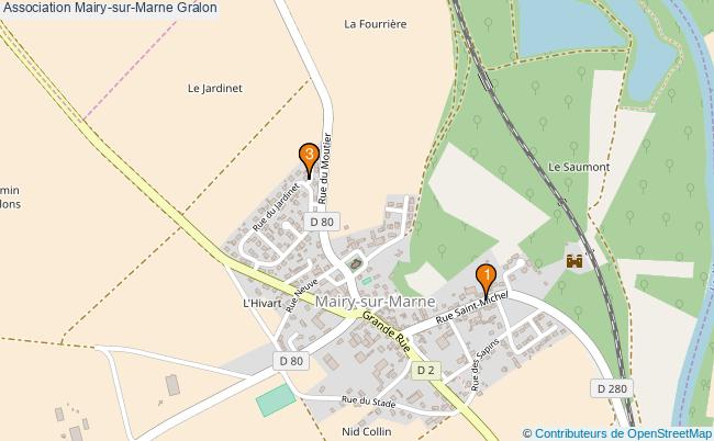 plan Association Mairy-sur-Marne Associations association Mairy-sur-Marne : 3 associations