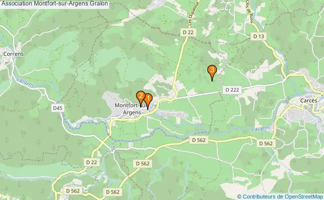 plan Association Montfort-sur-Argens Associations association Montfort-sur-Argens : 3 associations