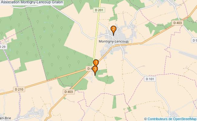 plan Association Montigny-Lencoup Associations association Montigny-Lencoup : 3 associations