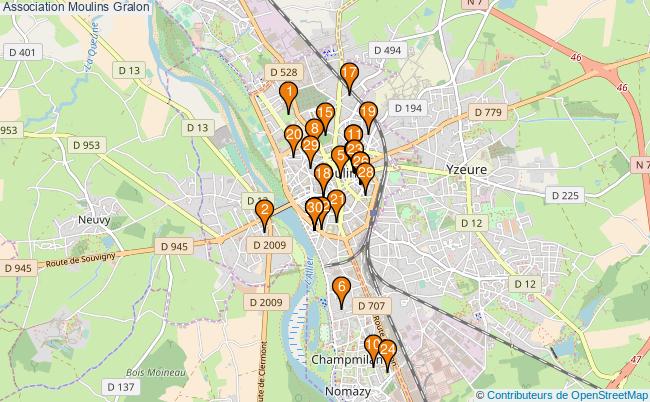 plan Association Moulins Associations association Moulins : 67 associations