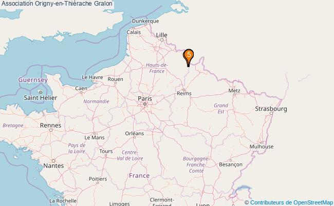 plan Association Origny-en-Thiérache Associations association Origny-en-Thiérache : 5 associations