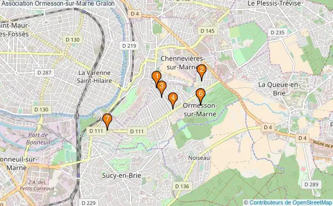 plan Association Ormesson-sur-Marne Associations association Ormesson-sur-Marne : 10 associations