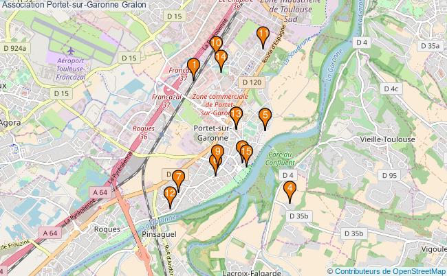 plan Association Portet-sur-Garonne Associations association Portet-sur-Garonne : 23 associations