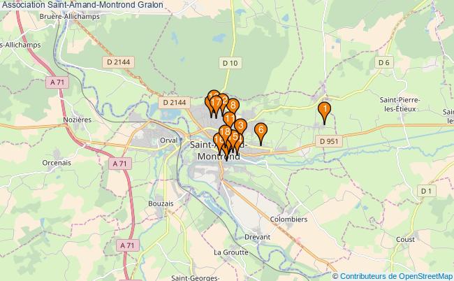plan Association Saint-Amand-Montrond Associations association Saint-Amand-Montrond : 27 associations
