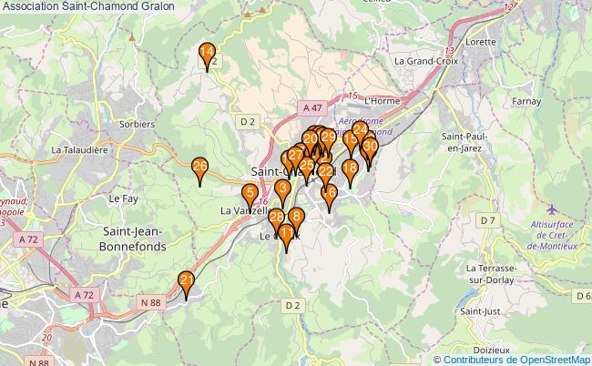 plan Association Saint-Chamond Associations association Saint-Chamond : 50 associations