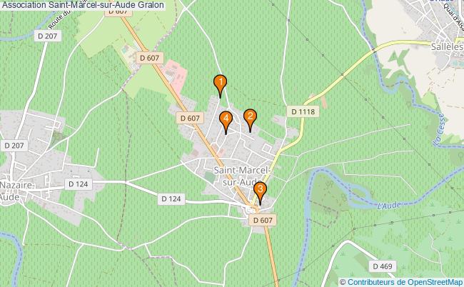 plan Association Saint-Marcel-sur-Aude Associations association Saint-Marcel-sur-Aude : 5 associations