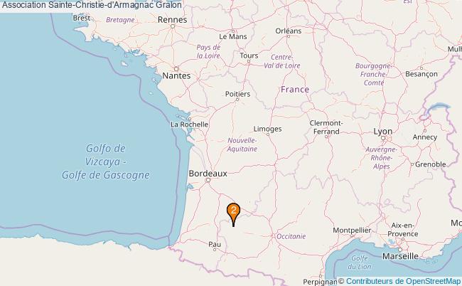 plan Association Sainte-Christie-d'Armagnac Associations association Sainte-Christie-d'Armagnac : 3 associations