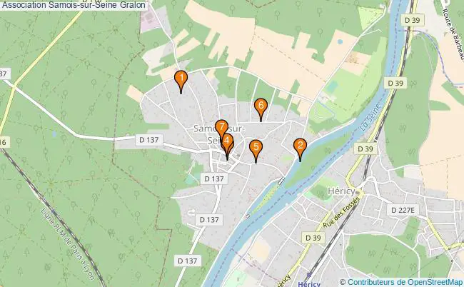 plan Association Samois-sur-Seine Associations association Samois-sur-Seine : 9 associations