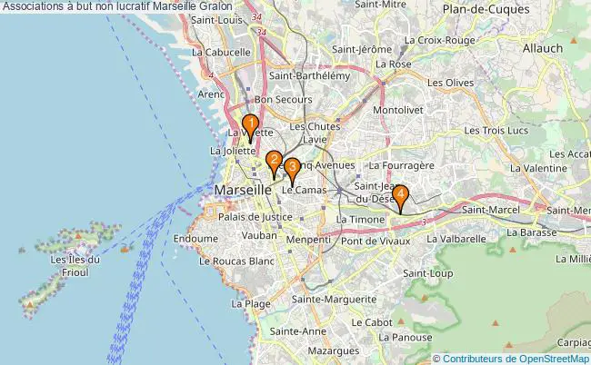 plan Associations à but non lucratif Marseille Associations associations à but non lucratif Marseille : 4 associations