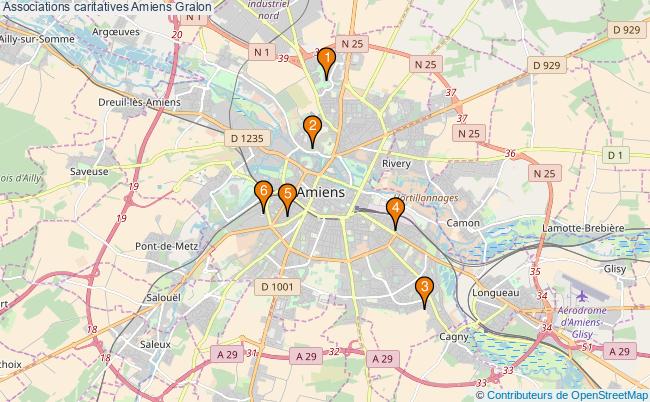 plan Associations caritatives Amiens Associations associations caritatives Amiens : 6 associations