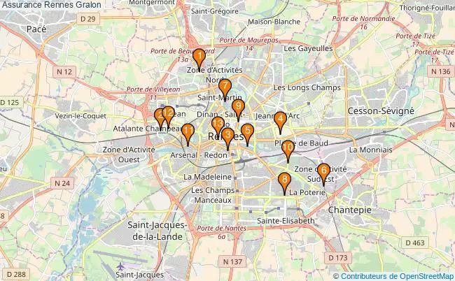 plan Assurance Rennes Associations assurance Rennes : 14 associations