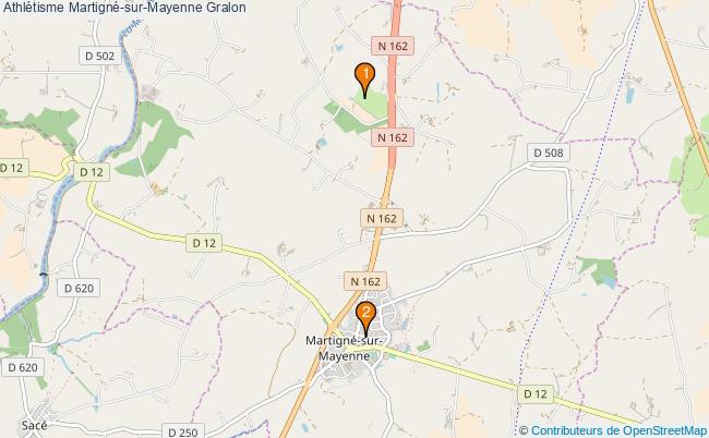 plan Athlétisme Martigné-sur-Mayenne Associations Athlétisme Martigné-sur-Mayenne : 2 associations