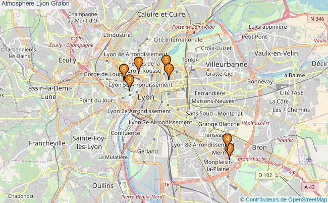 plan Atmosphère Lyon Associations atmosphère Lyon : 6 associations