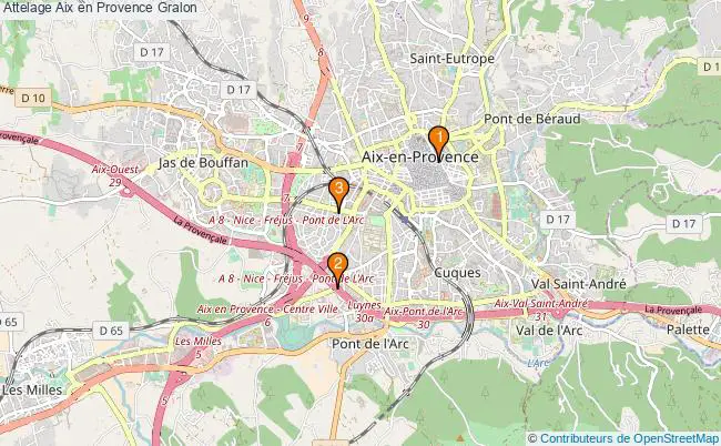 plan Attelage Aix en Provence Associations attelage Aix en Provence : 3 associations