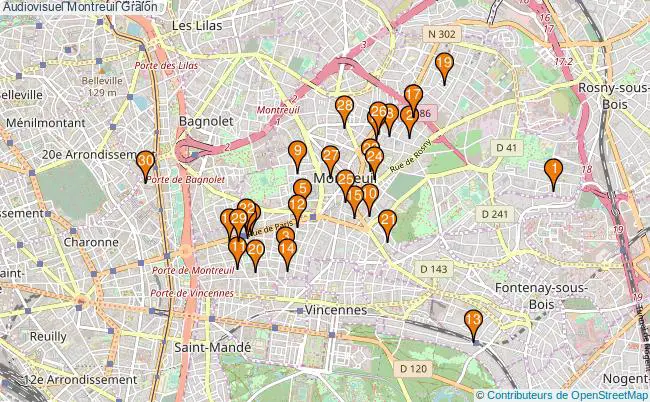 plan Audiovisuel Montreuil Associations audiovisuel Montreuil : 66 associations
