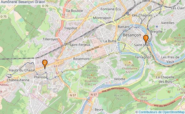 plan Aumônerie Besançon Associations aumônerie Besançon : 3 associations
