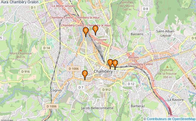 plan Aura Chambéry Associations Aura Chambéry : 6 associations