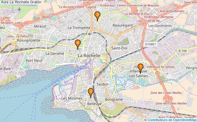 plan Aura La Rochelle Associations Aura La Rochelle : 4 associations