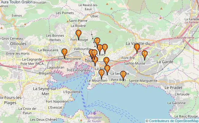 plan Aura Toulon Associations Aura Toulon : 18 associations