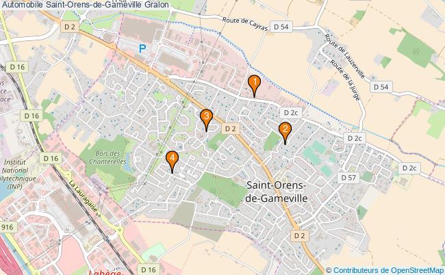 plan Automobile Saint-Orens-de-Gameville Associations Automobile Saint-Orens-de-Gameville : 4 associations