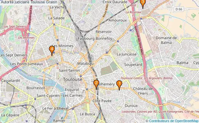 plan Autorité judiciaire Toulouse Associations autorité judiciaire Toulouse : 4 associations