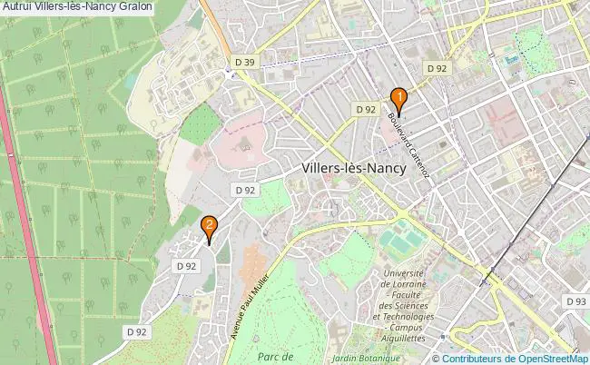 plan Autrui Villers-lès-Nancy Associations Autrui Villers-lès-Nancy : 2 associations