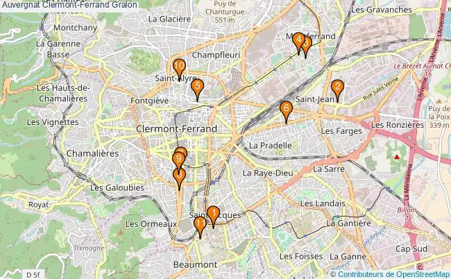 plan Auvergnat Clermont-Ferrand Associations auvergnat Clermont-Ferrand : 16 associations