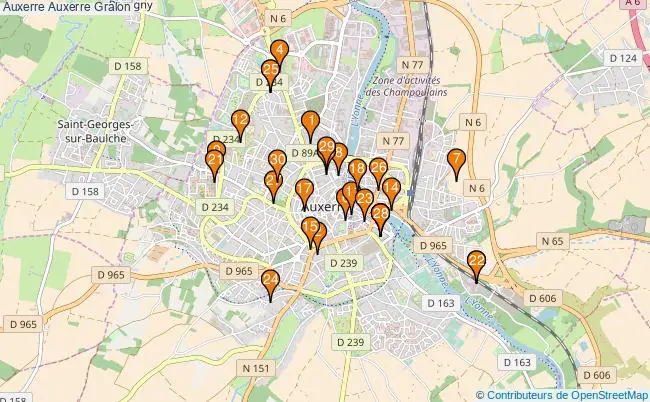 plan Auxerre Auxerre Associations Auxerre Auxerre : 95 associations