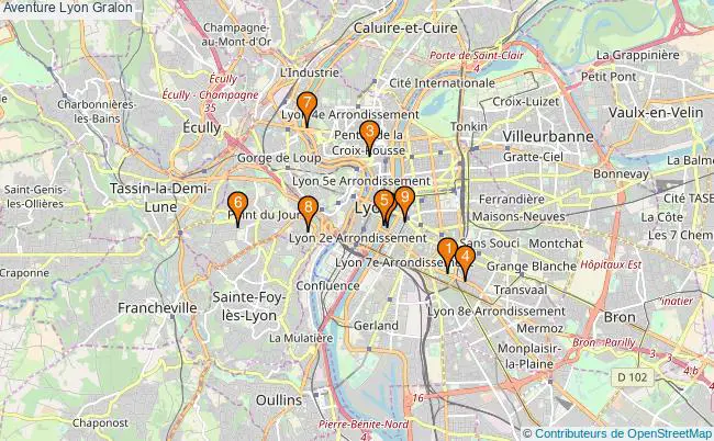 plan Aventure Lyon Associations Aventure Lyon : 13 associations