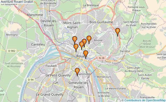 plan Aventure Rouen Associations Aventure Rouen : 9 associations