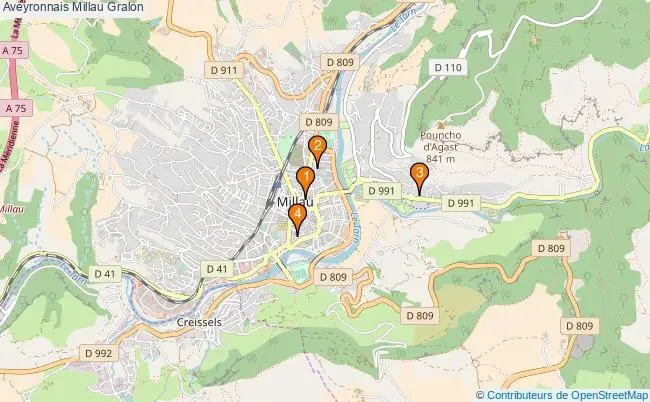 plan Aveyronnais Millau Associations aveyronnais Millau : 4 associations
