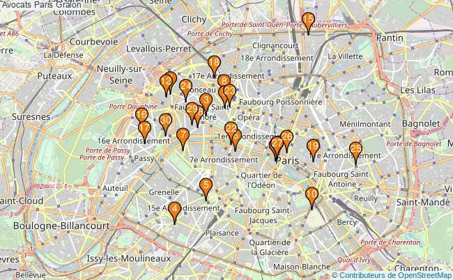 plan Avocats Paris Associations avocats Paris : 234 associations