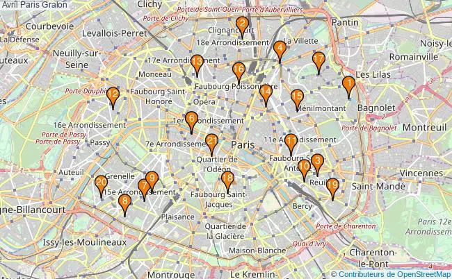 plan Avril Paris Associations Avril Paris : 33 associations