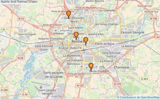 plan Ayants droit Rennes Associations ayants droit Rennes : 5 associations