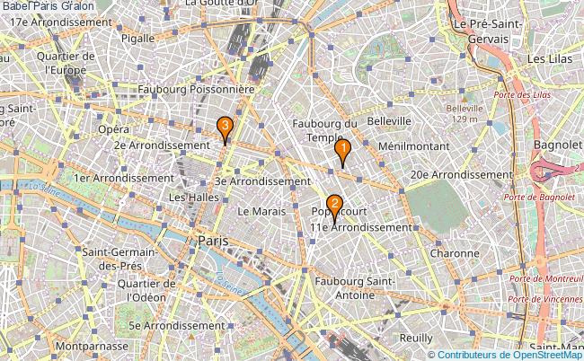plan Babel Paris Associations babel Paris : 4 associations