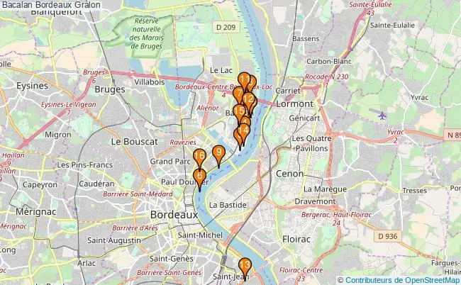 plan Bacalan Bordeaux Associations Bacalan Bordeaux : 19 associations