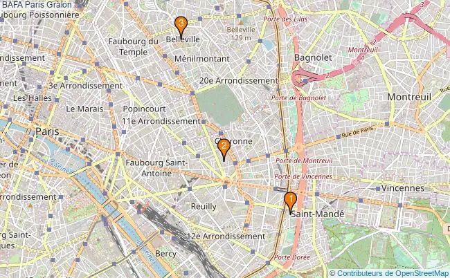 plan BAFA Paris Associations BAFA Paris : 4 associations