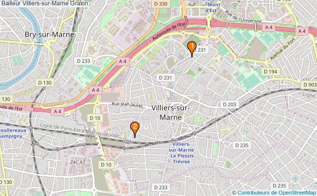 plan Bailleur Villiers-sur-Marne Associations Bailleur Villiers-sur-Marne : 3 associations