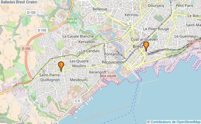 plan Ballades Brest Associations ballades Brest : 3 associations