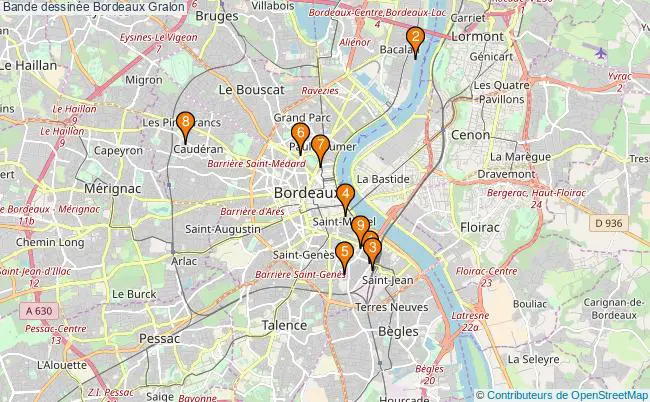 plan Bande dessinée Bordeaux Associations bande dessinée Bordeaux : 9 associations