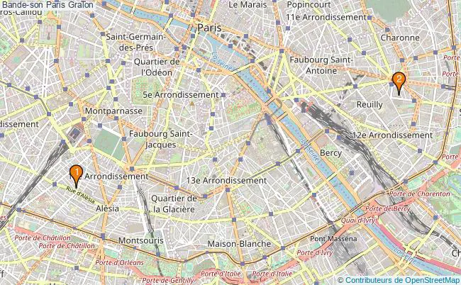 plan Bande-son Paris Associations bande-son Paris : 3 associations