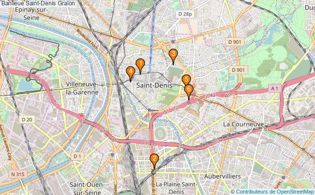 plan Banlieue Saint-Denis Associations banlieue Saint-Denis : 7 associations